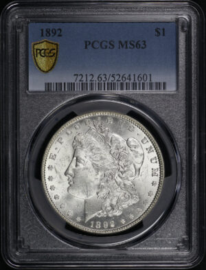Obverse of this 1892 Morgan Dollar PCGS MS-63