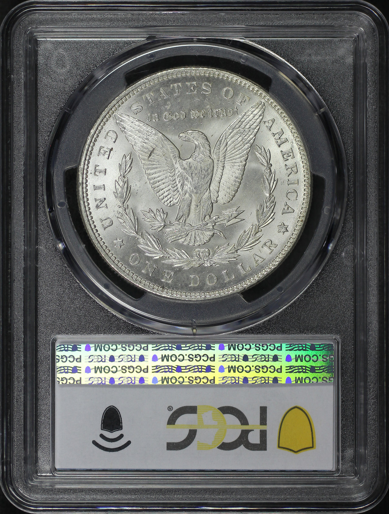 Reverse of this 1892 Morgan Dollar PCGS MS-63