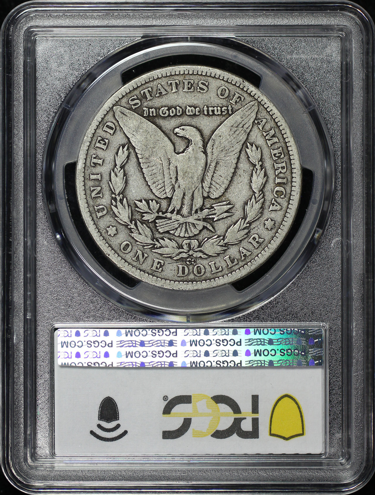 Reverse of this 1892-CC Morgan Dollar PCGS VG-08