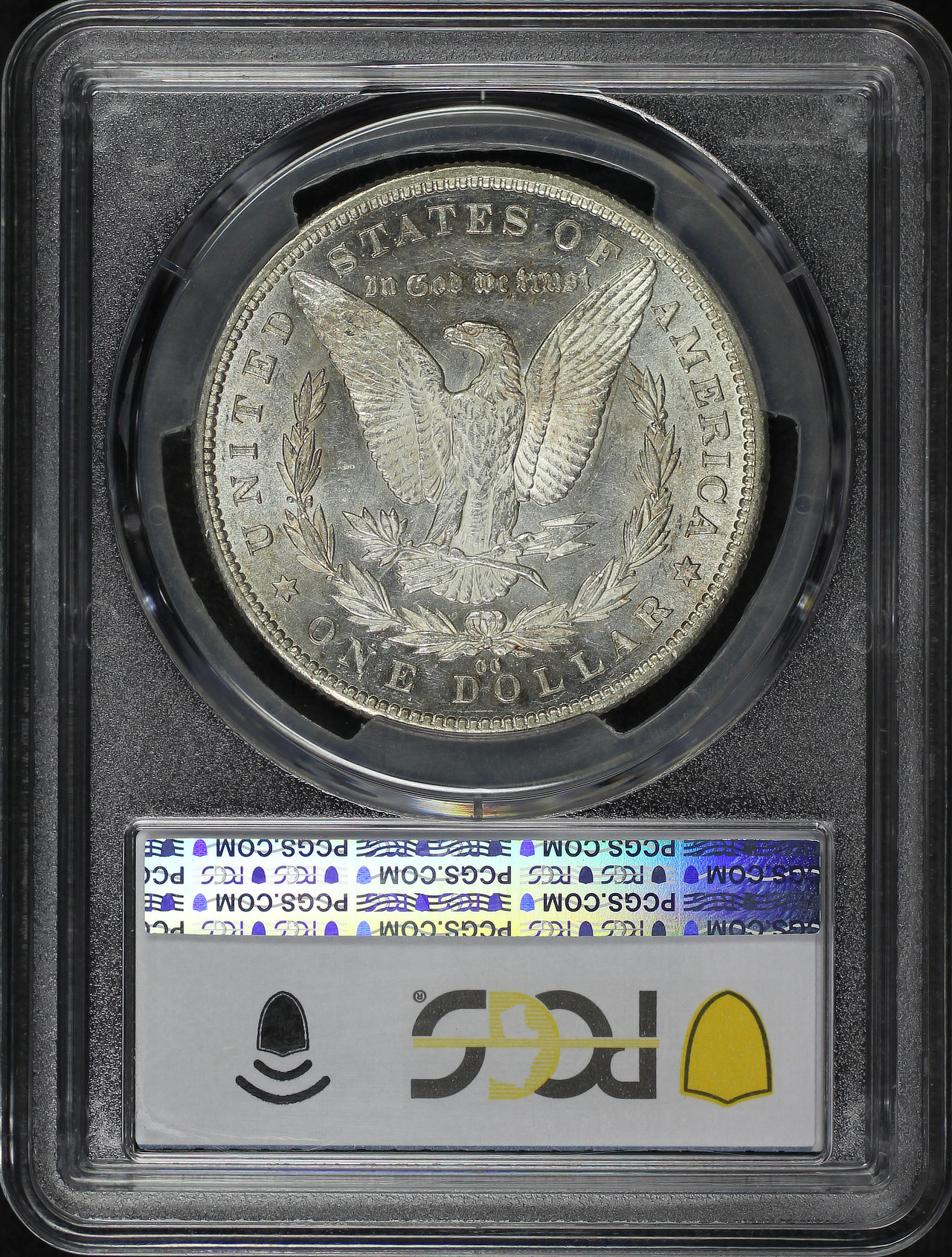 Reverse of this 1892-CC Morgan Dollar PCGS AU-55