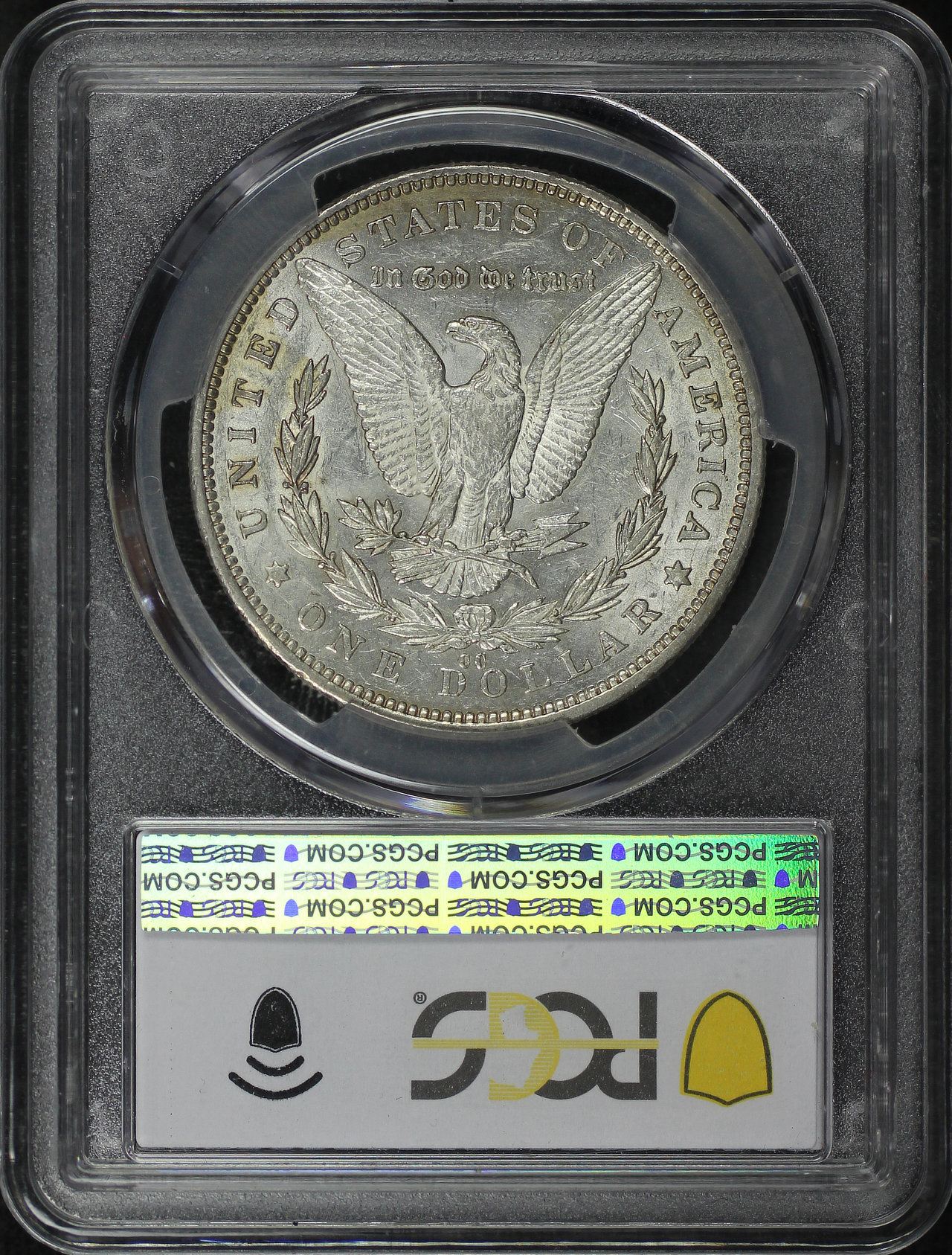 Reverse of this 1892-CC Morgan Dollar PCGS AU-55