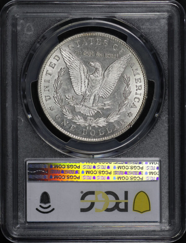 Reverse of this 1892-CC Morgan Dollar PCGS AU-58