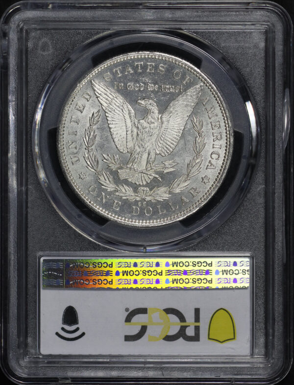 Reverse of this 1892-CC Morgan Dollar PCGS MS-61