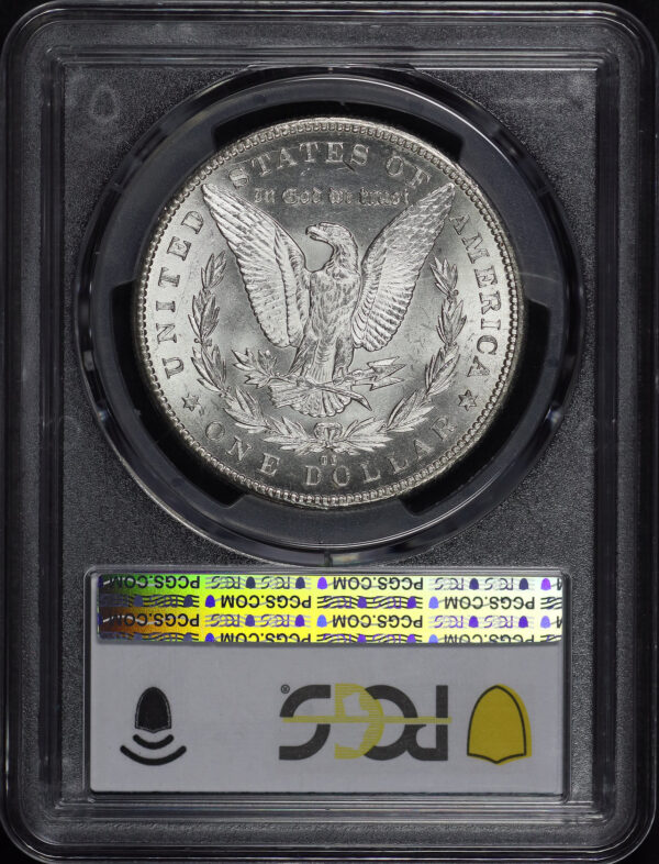 Reverse of this 1892-CC Morgan Dollar PCGS MS-62