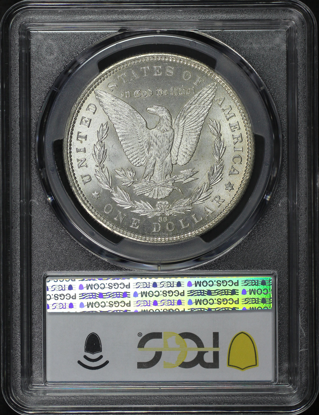 Reverse of this 1892-CC Morgan Dollar PCGS MS-62