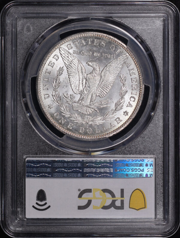 Reverse of this 1892-CC Morgan Dollar PCGS MS-62