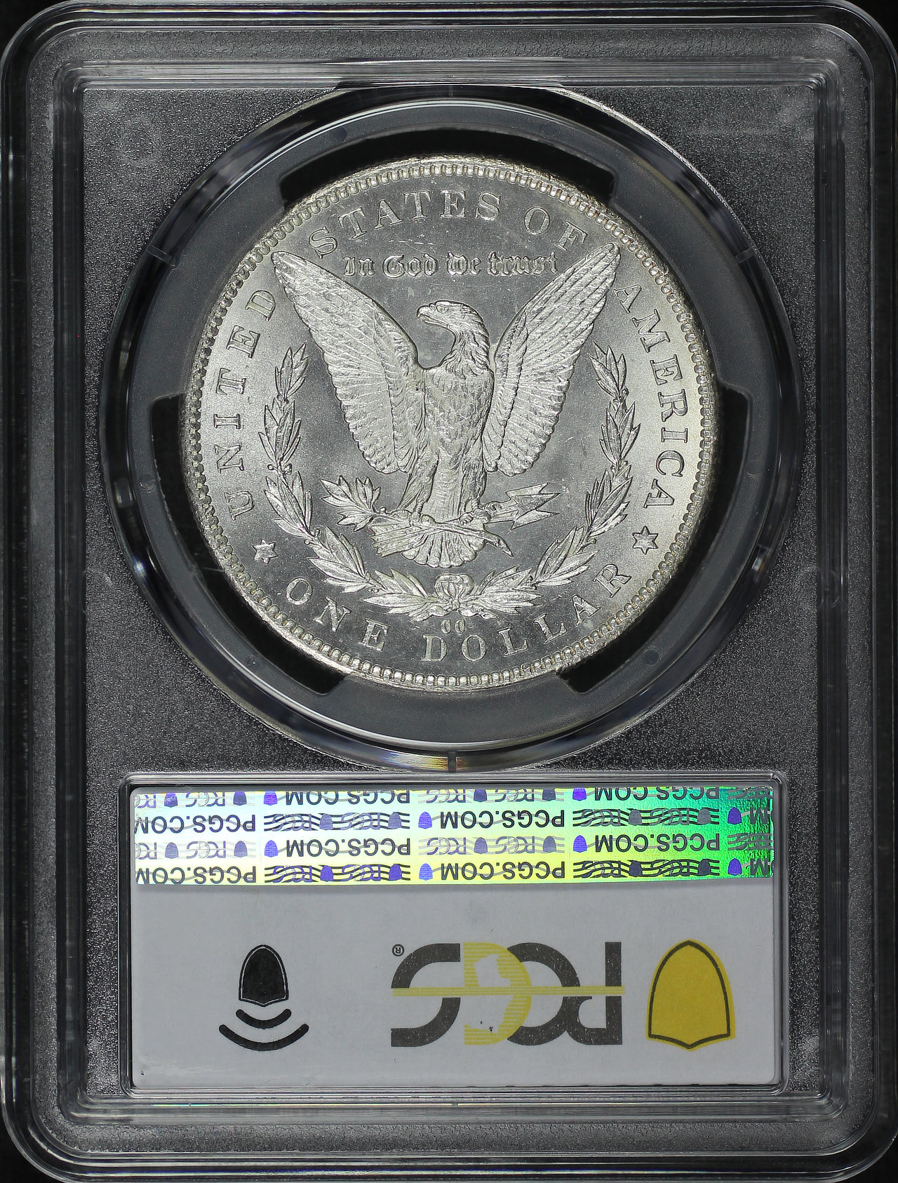 Reverse of this 1892-CC Morgan Dollar PCGS MS-62