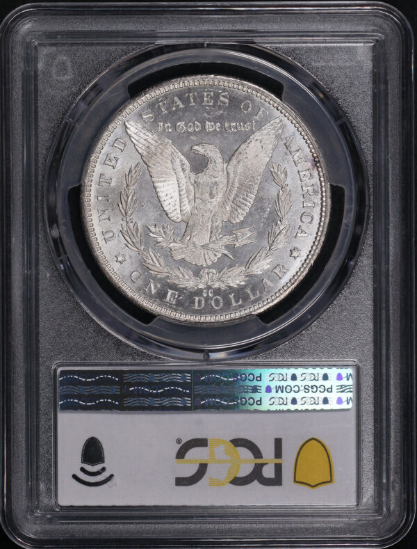 Reverse of this 1892-CC Morgan Dollar PCGS MS-63