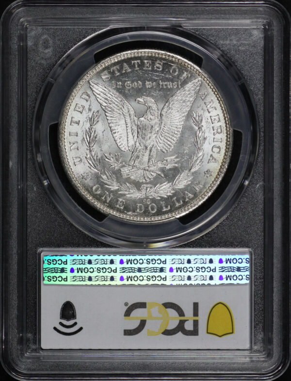 Reverse of this 1892-CC Morgan Dollar PCGS MS-63