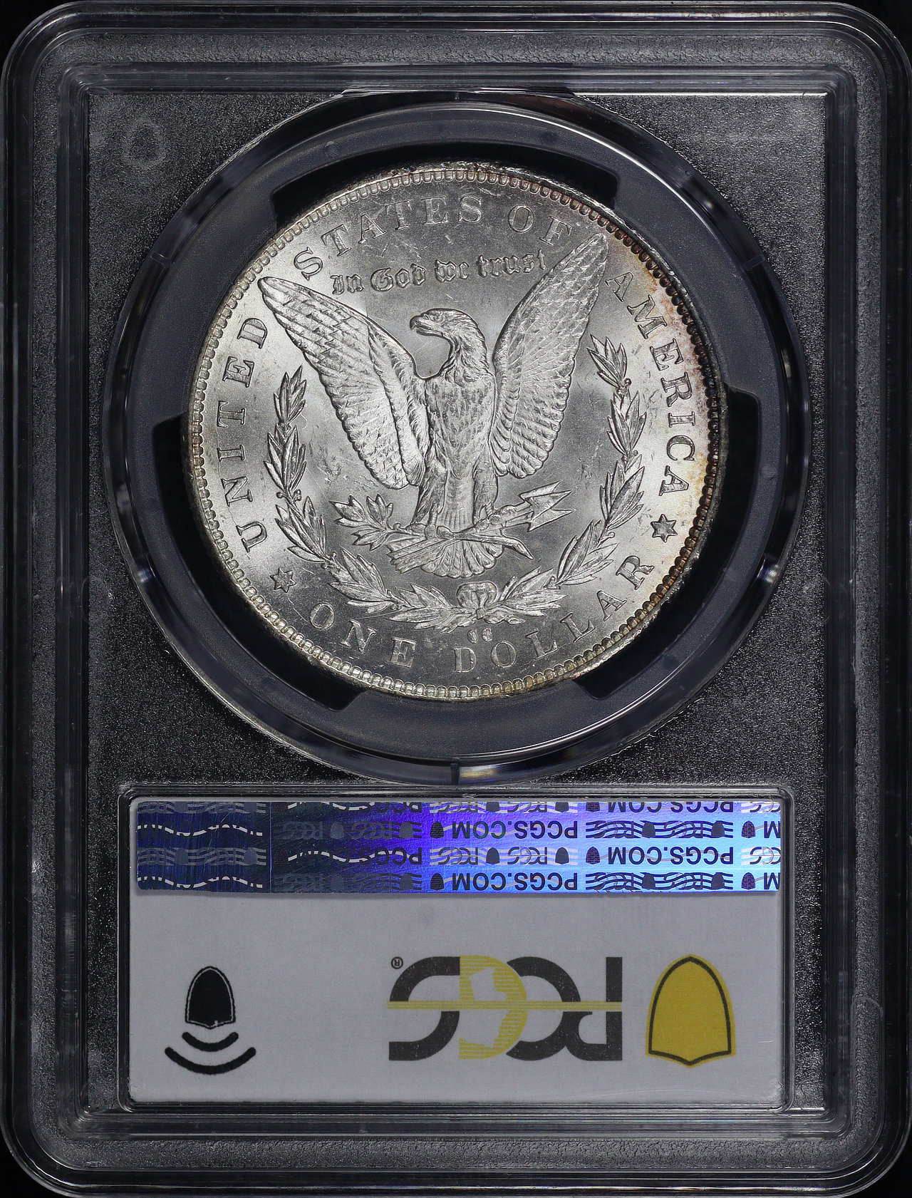 Reverse of this 1892-CC Morgan Dollar PCGS MS-63