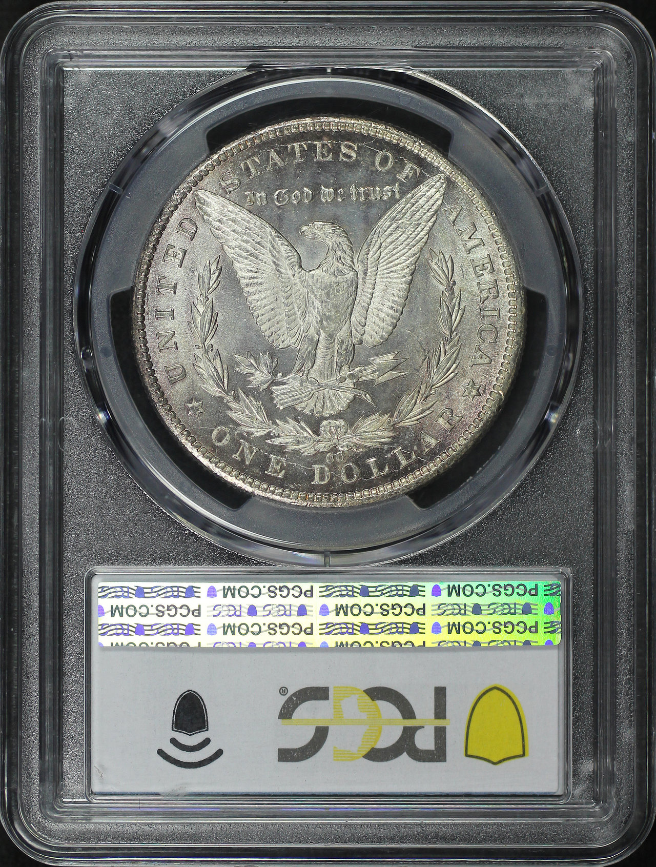 Reverse of this 1892-CC Morgan Dollar PCGS MS-64