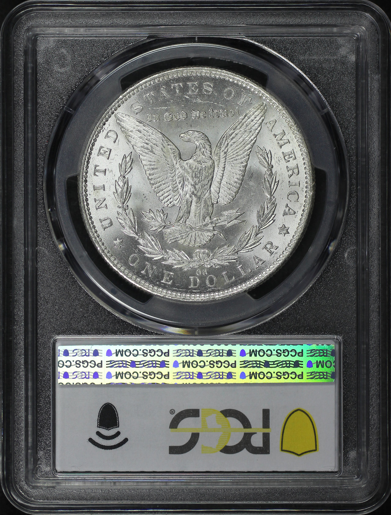 Reverse of this 1892-CC Morgan Dollar PCGS MS-62