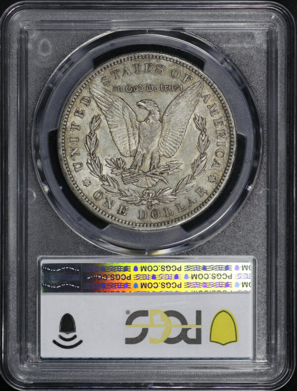 Reverse of this 1892-S Morgan Dollar PCGS AU-50 CAC