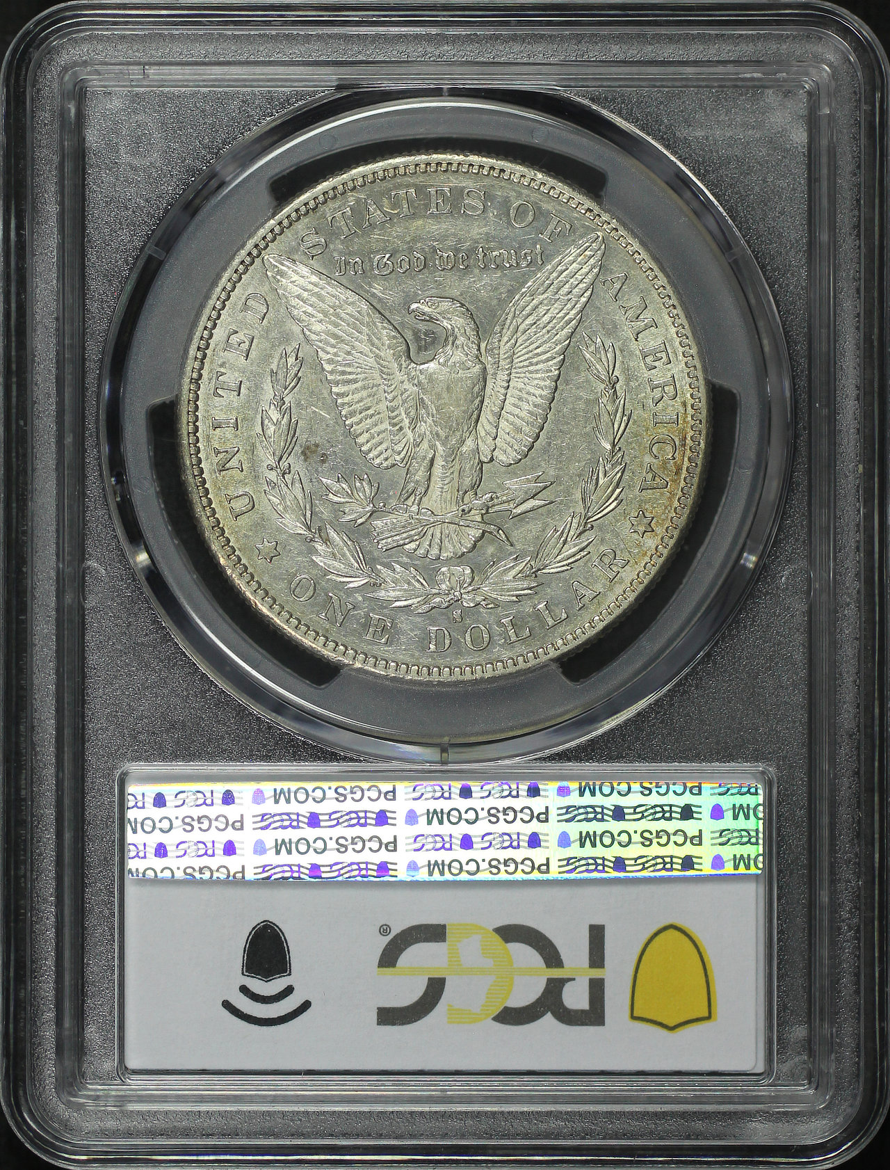 Reverse of this 1892-S Morgan Dollar PCGS AU-53