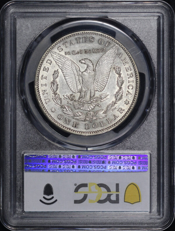 Reverse of this 1892-S Morgan Dollar PCGS AU-55