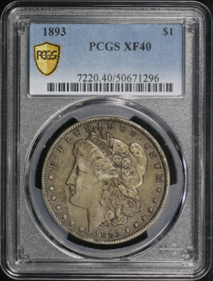 Obverse of this 1893 Morgan Dollar PCGS XF-40