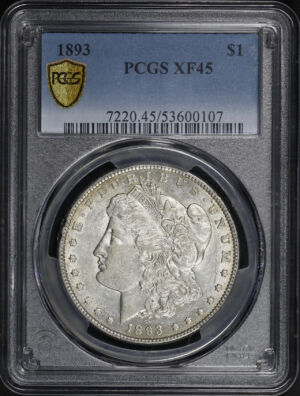 Obverse of this 1893 Morgan Dollar PCGS XF-45