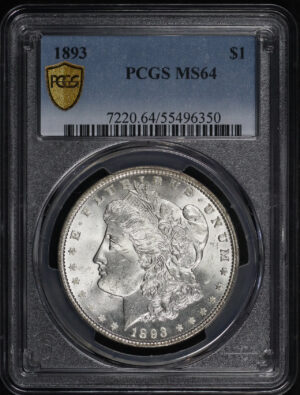 Obverse of this 1893 Morgan Dollar PCGS MS-64