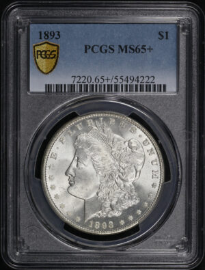 Obverse of this 1893 Morgan Dollar PCGS MS-65+
