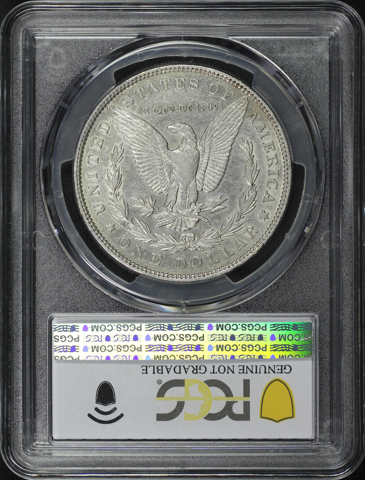 Reverse of this 1893 Morgan Dollar PCGS XF Details Cleaned