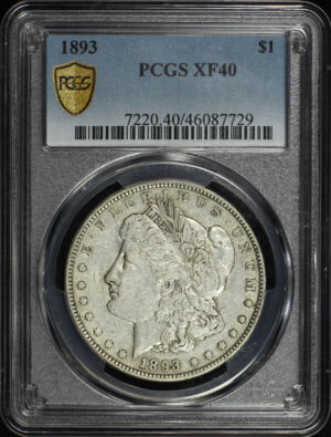 Obverse of this 1893 Morgan Dollar PCGS XF-40