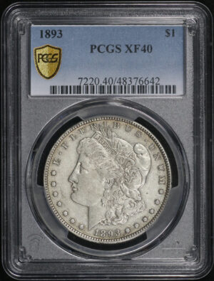 Obverse of this 1893 Morgan Dollar PCGS XF-40