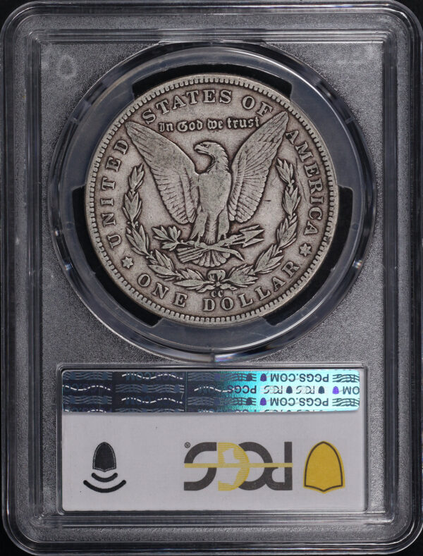 Reverse of this 1893-CC Morgan Dollar PCGS F-15 CAC
