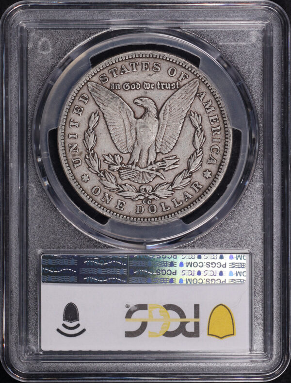 Reverse of this 1893-CC Morgan Dollar PCGS VF-20 CAC