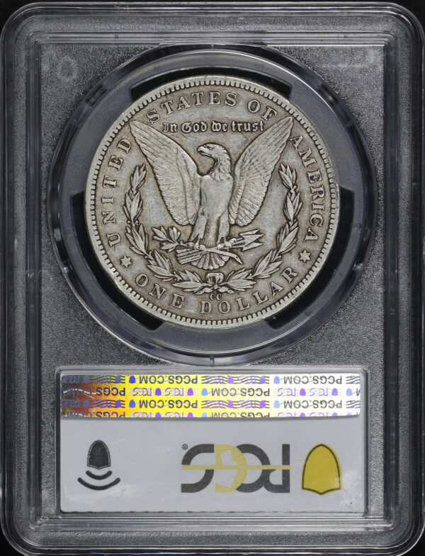 Reverse of this 1893-CC Morgan Dollar PCGS XF-40