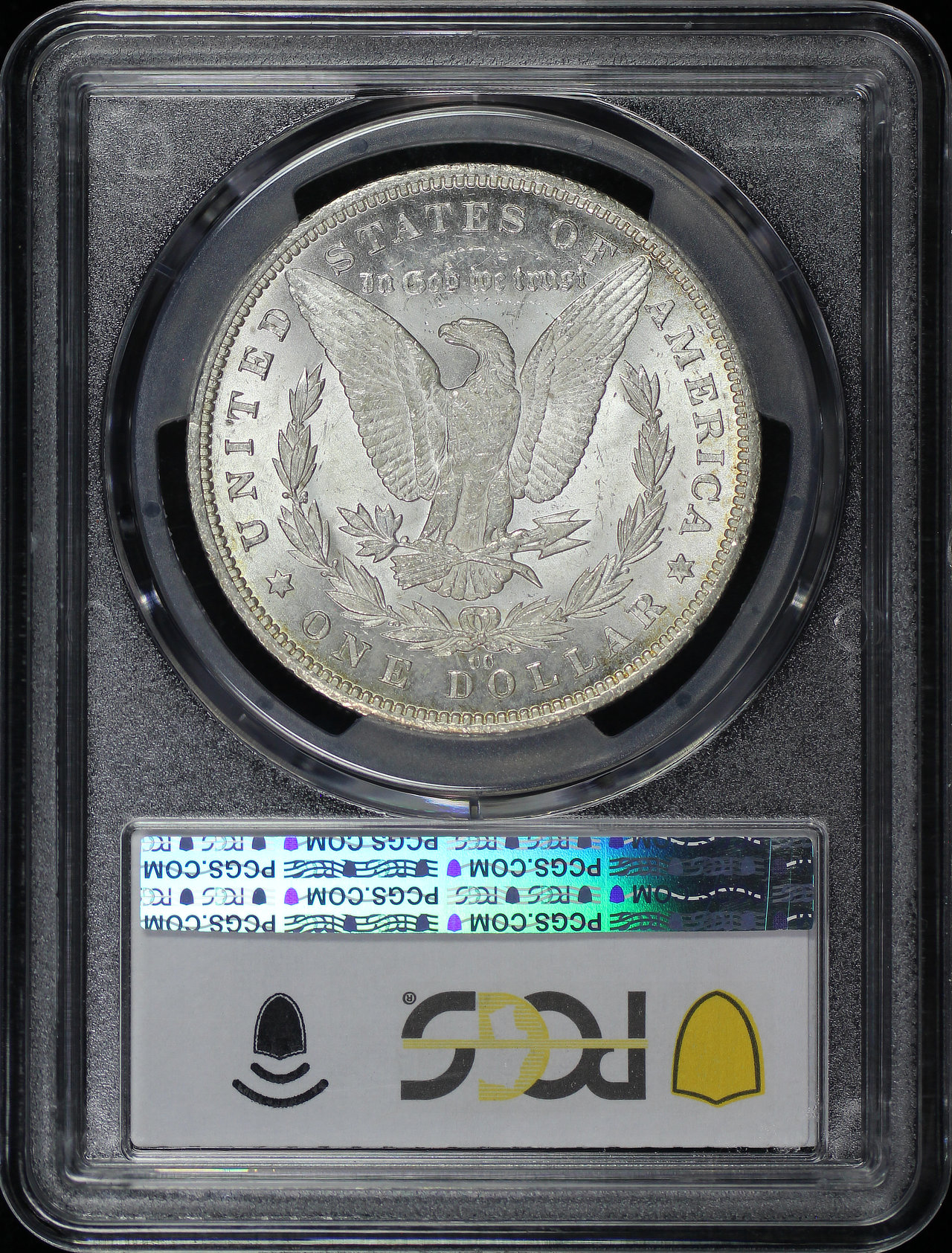 Reverse of this 1893-CC Morgan Dollar PCGS MS-61