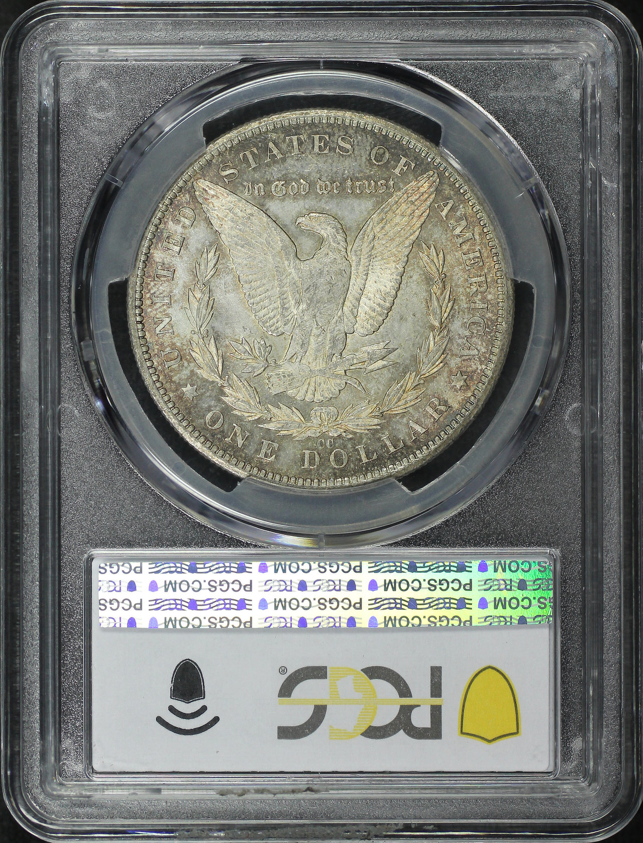 Reverse of this 1893-CC Morgan Dollar PCGS MS-63