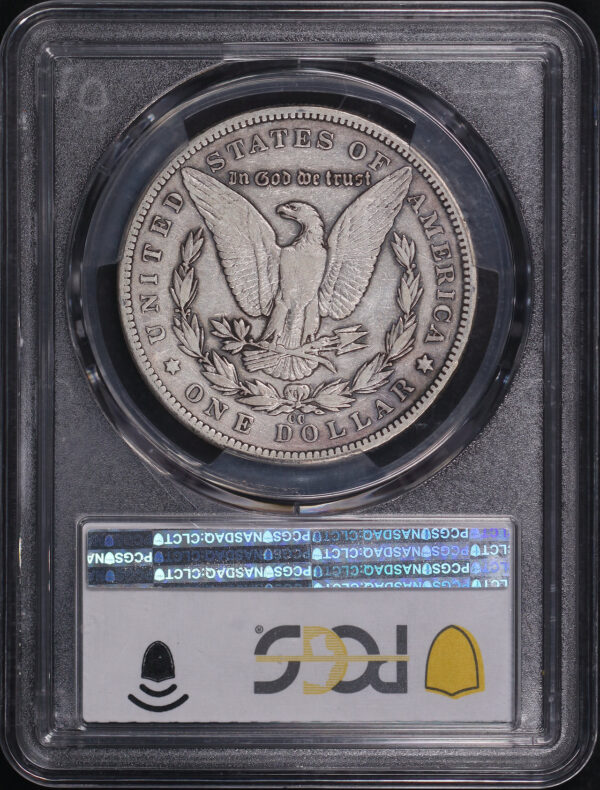 Reverse of this 1893-CC Morgan Dollar PCGS VF-30