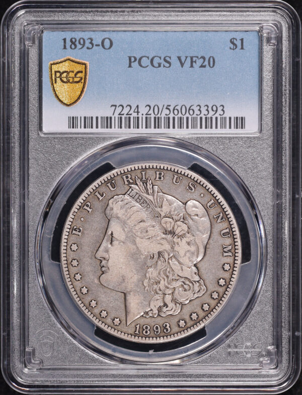 Obverse of this 1893-O Morgan Dollar PCGS VF-20