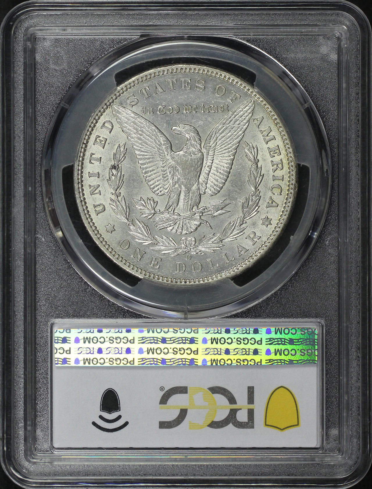 Reverse of this 1893-O Morgan Dollar PCGS AU-55