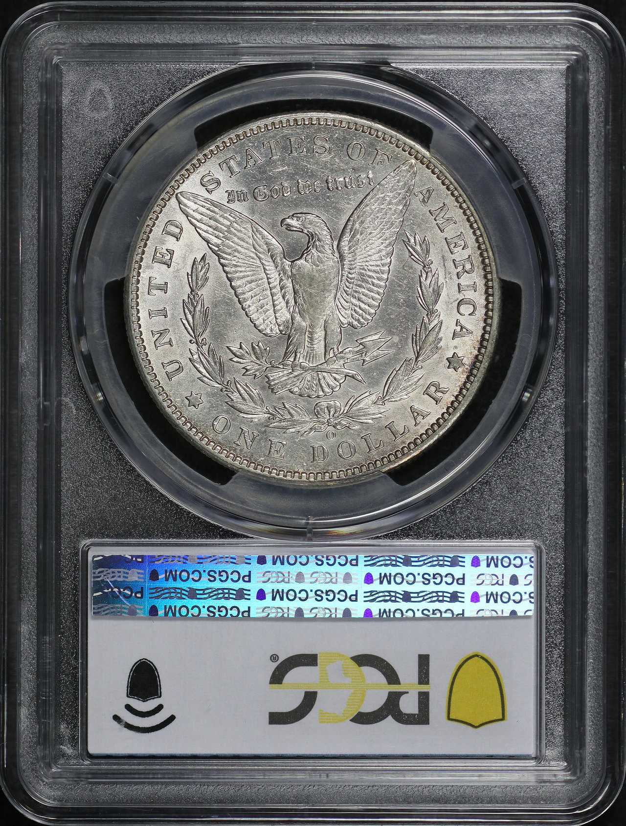 Reverse of this 1893-O Morgan Dollar PCGS AU-55