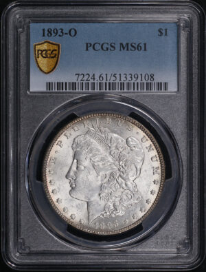 Obverse of this 1893-O Morgan Dollar PCGS MS-61