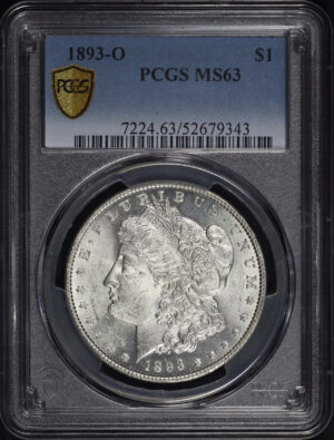 Obverse of this 1893-O Morgan Dollar PCGS MS-63