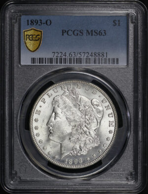 Obverse of this 1893-O Morgan Dollar PCGS MS-63