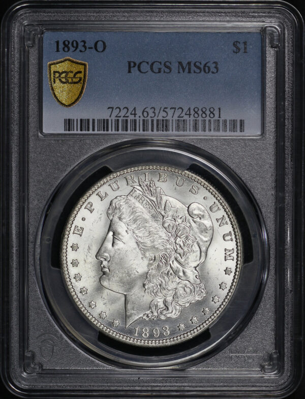 Obverse of this 1893-O Morgan Dollar PCGS MS-63