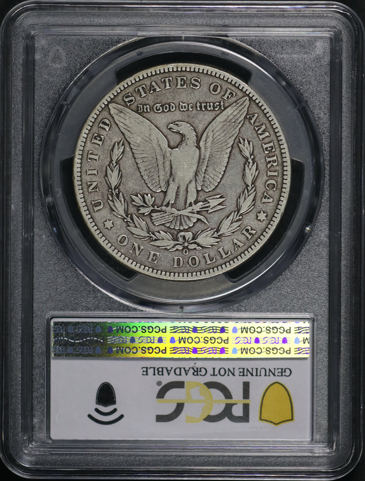 Reverse of this 1893-O Morgan Dollar PCGS F Details Cleaned