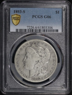 Obverse of this 1893-S Morgan Dollar PCGS G-06