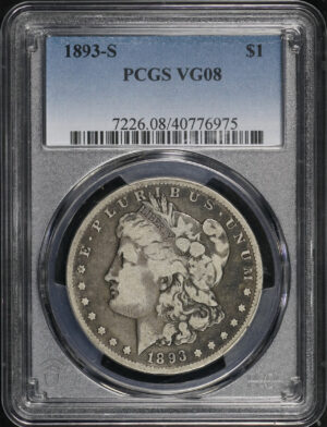 Obverse of this 1893-S Morgan Dollar PCGS VG-08