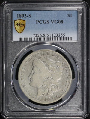 Obverse of this 1893-S Morgan Dollar PCGS VG-08