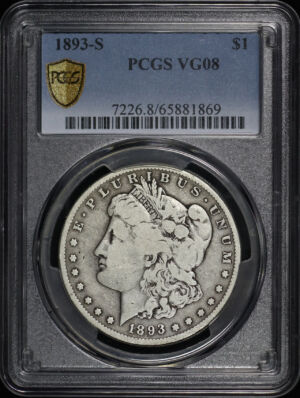 Obverse of this 1893-S Morgan Dollar PCGS VG-08