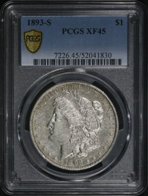 Obverse of this 1893-S Morgan Dollar PCGS XF-45
