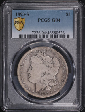 Obverse of this 1893-S Morgan Dollar PCGS G-04