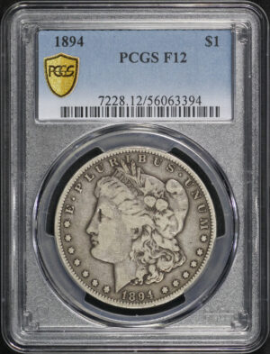 Obverse of this 1894 Morgan Dollar PCGS F-12