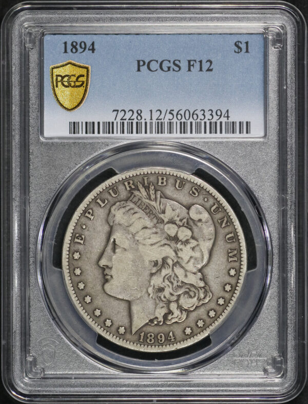 Obverse of this 1894 Morgan Dollar PCGS F-12