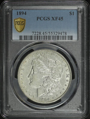 Obverse of this 1894 Morgan Dollar PCGS XF-45