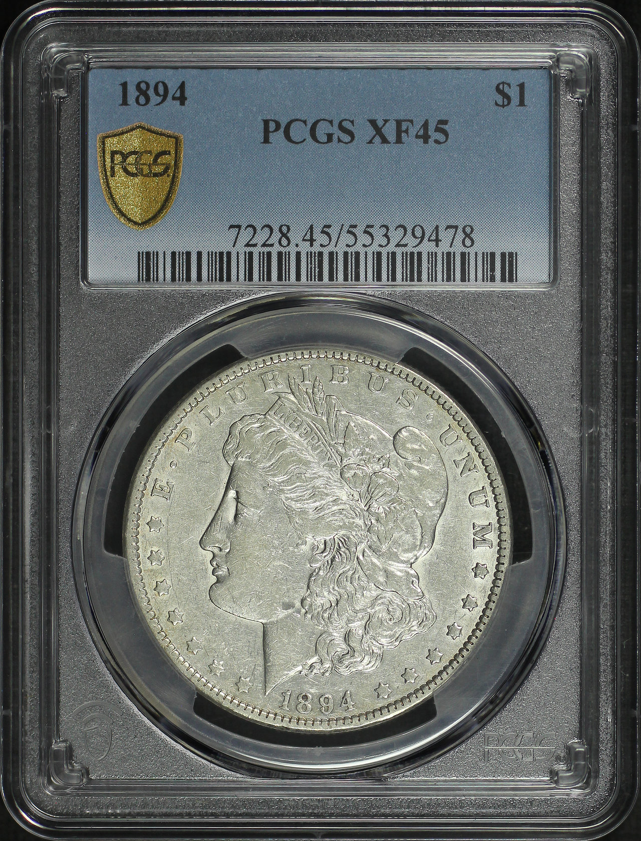 Obverse of this 1894 Morgan Dollar PCGS XF-45